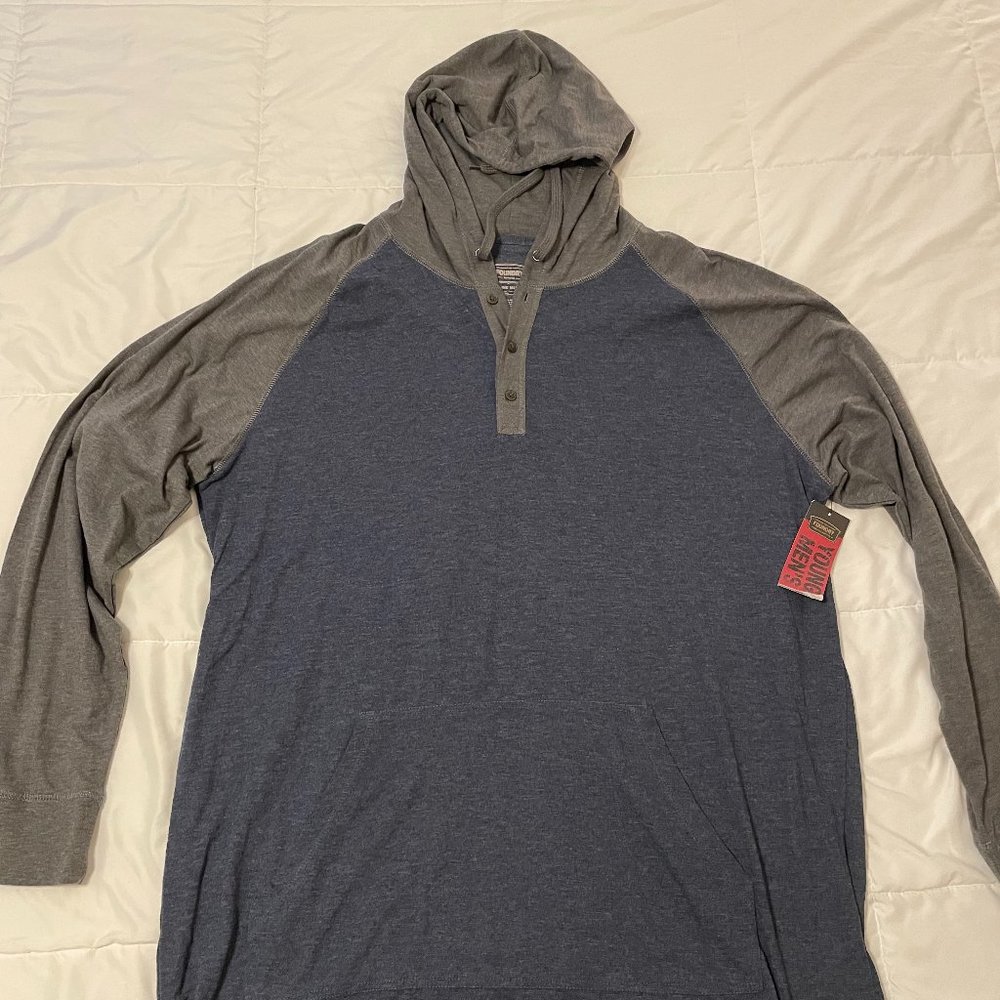 *NWT* Foundry Lightweight Hooded Long-Sleeve T-shirt, Size 2XLT, Big & Tall